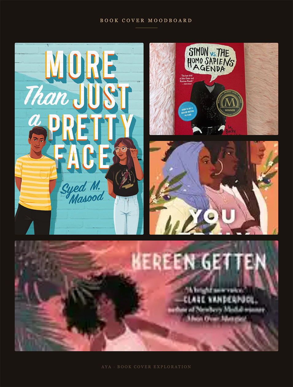 Book covers that inspired AyaFold’s visual language