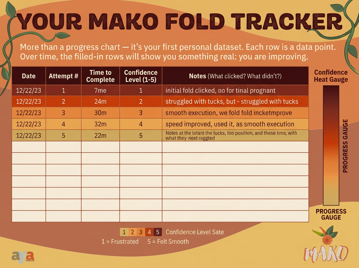 AyaFold infographic flat layout