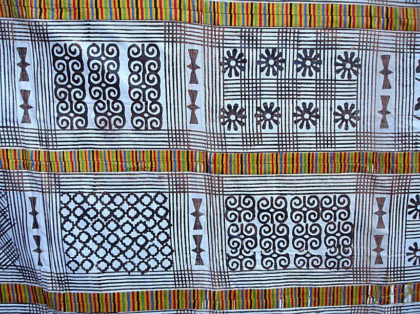 Adinkra fabric created by the Akan people
