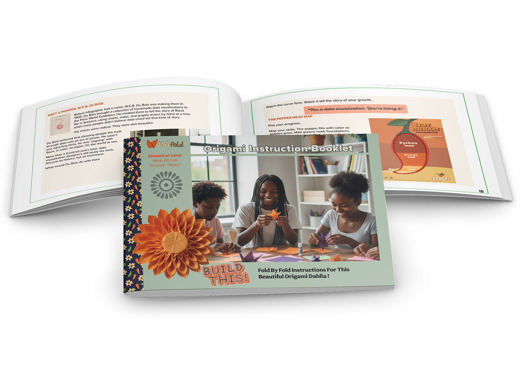 AyaFold booklet cover mockup