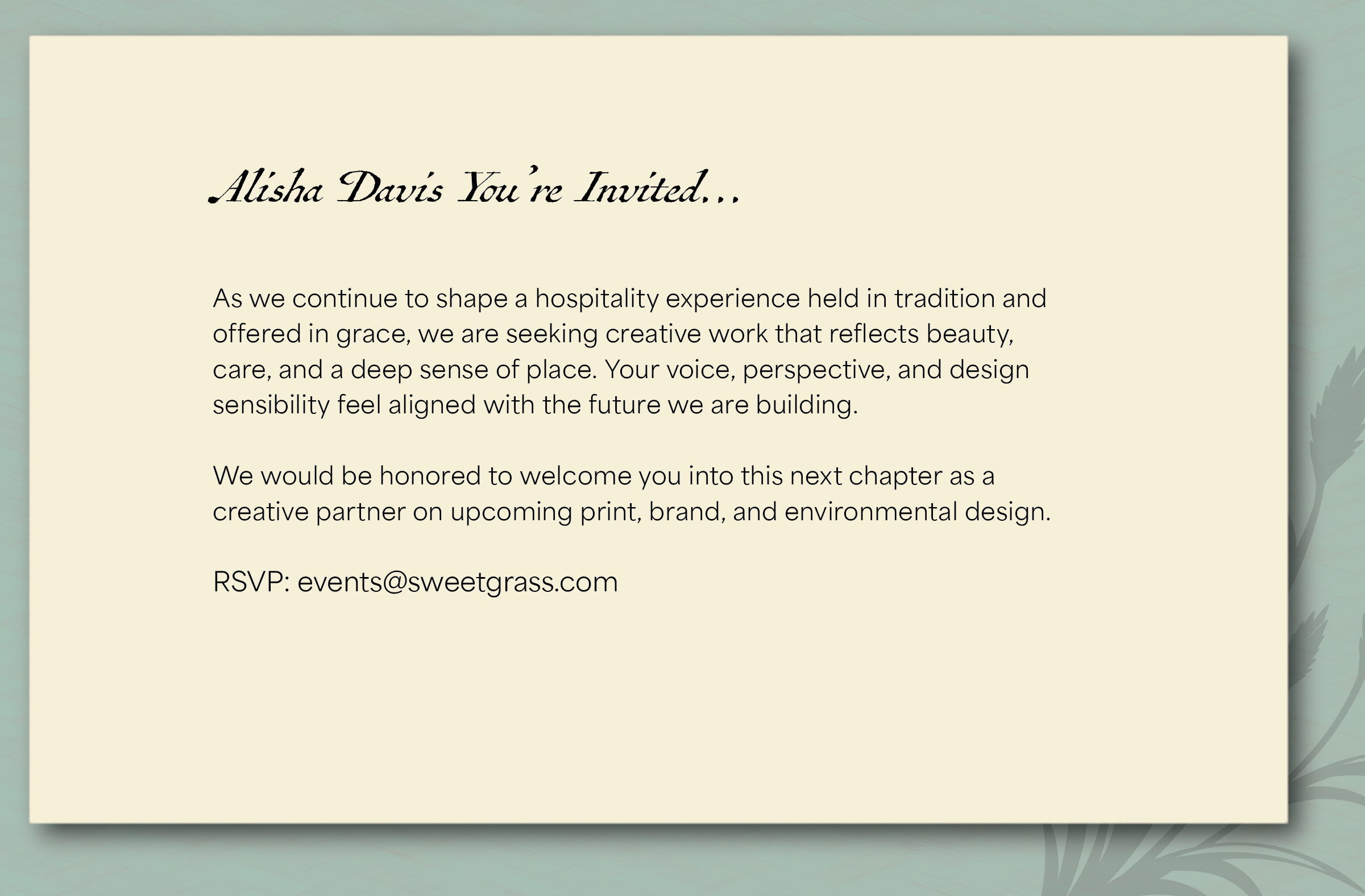 Invitation