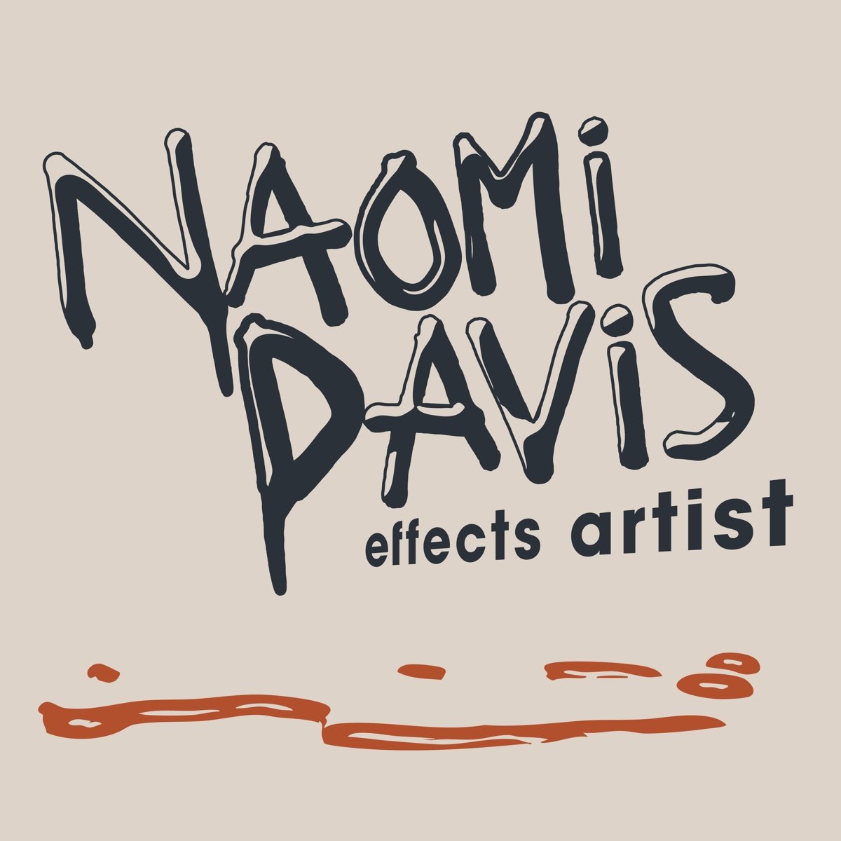 Naomi Davis square lockup on beige