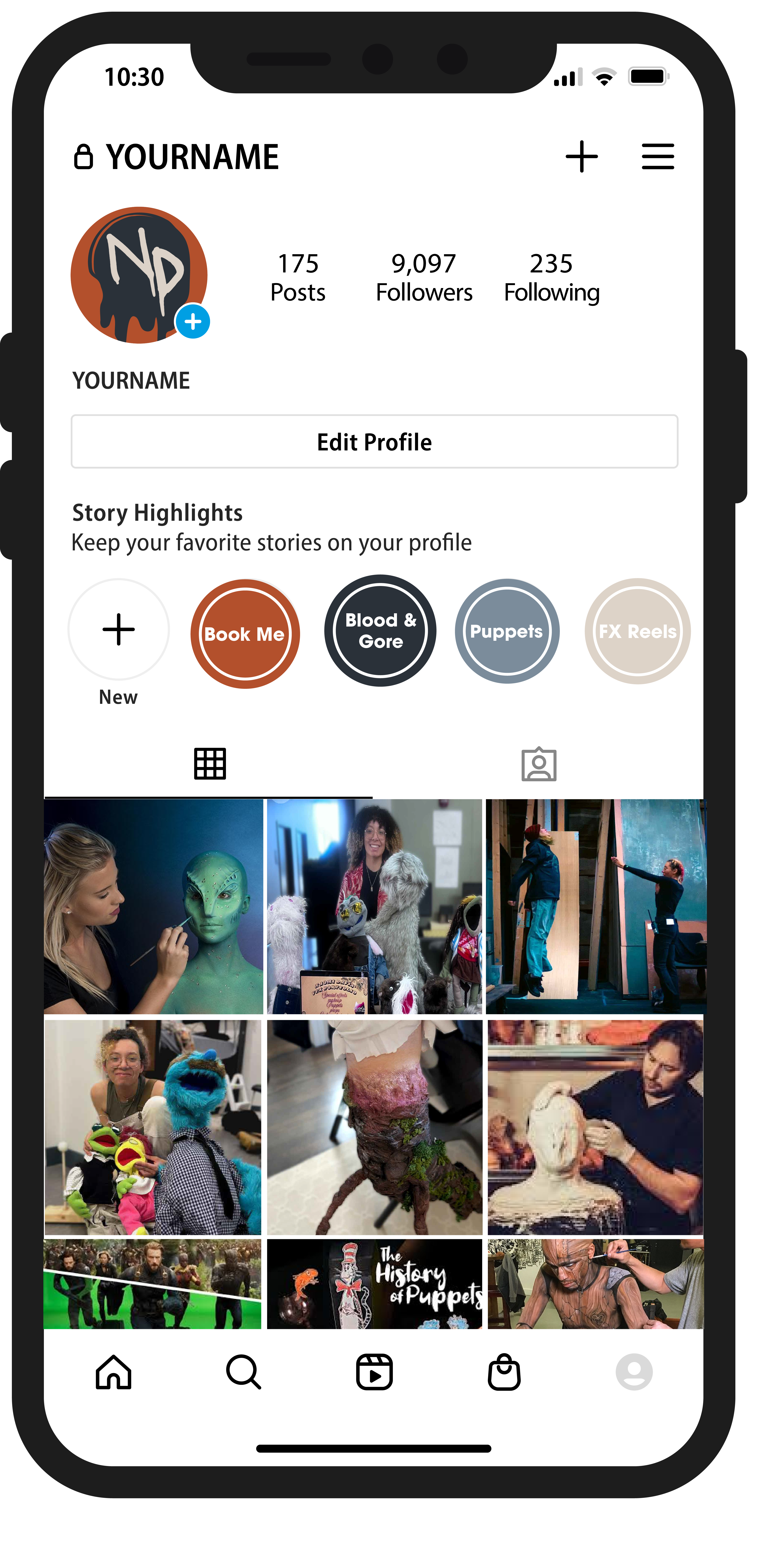 Mobile Instagram preview