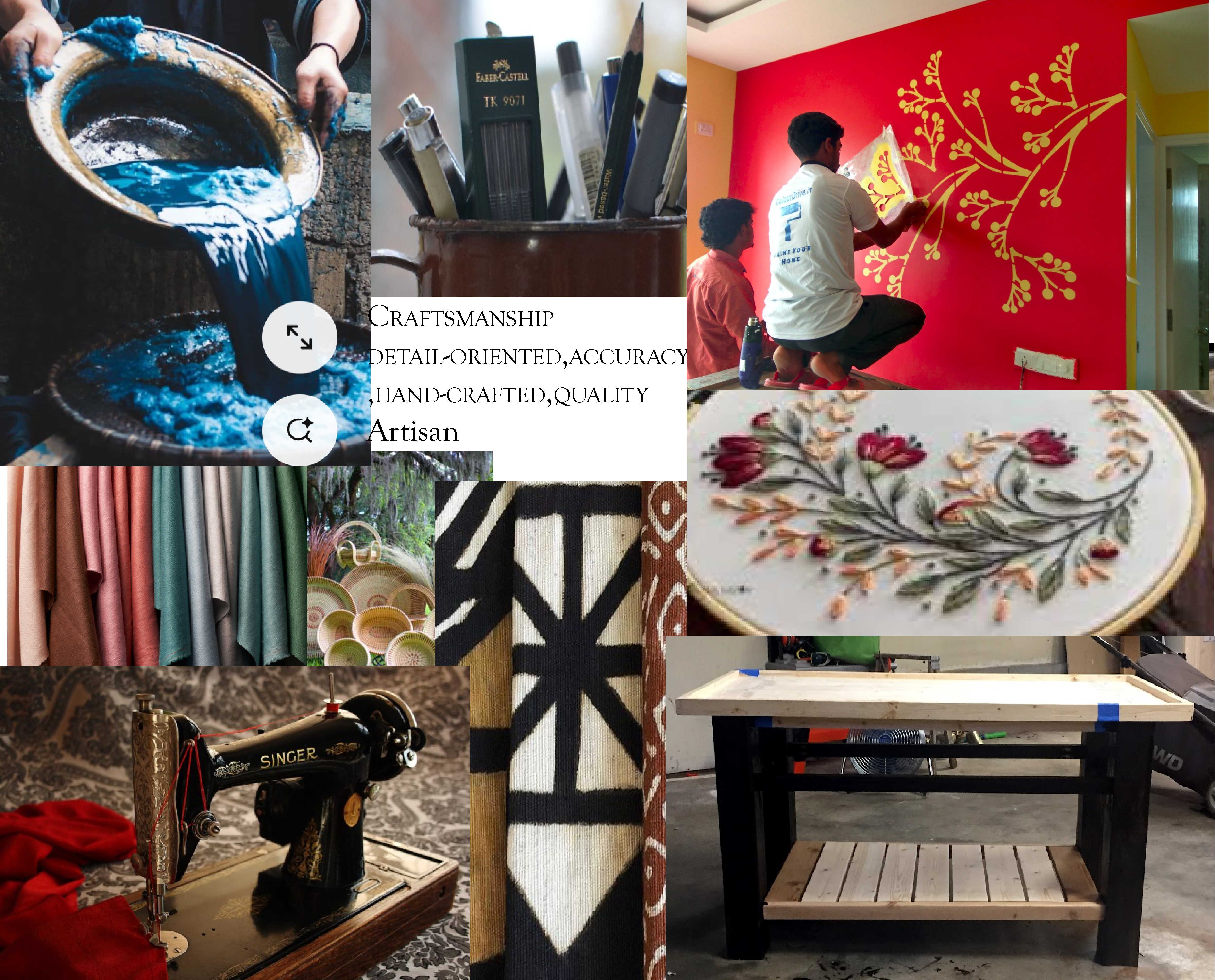 Moodboard investigating typography and visual elements