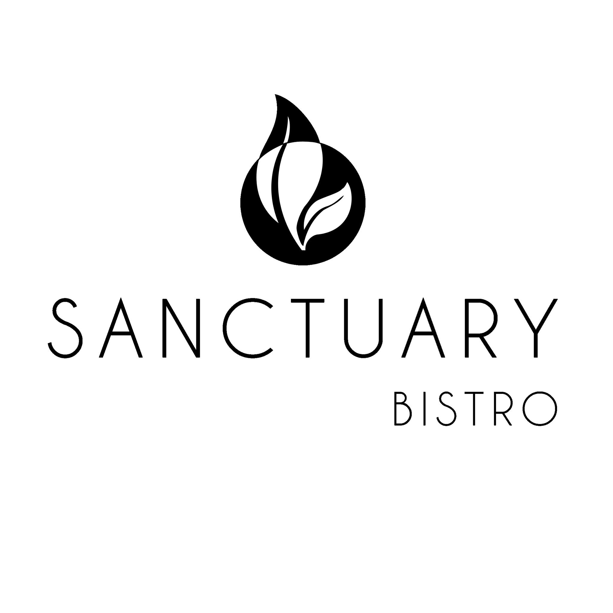 Sanctuary Bistro logo lockups