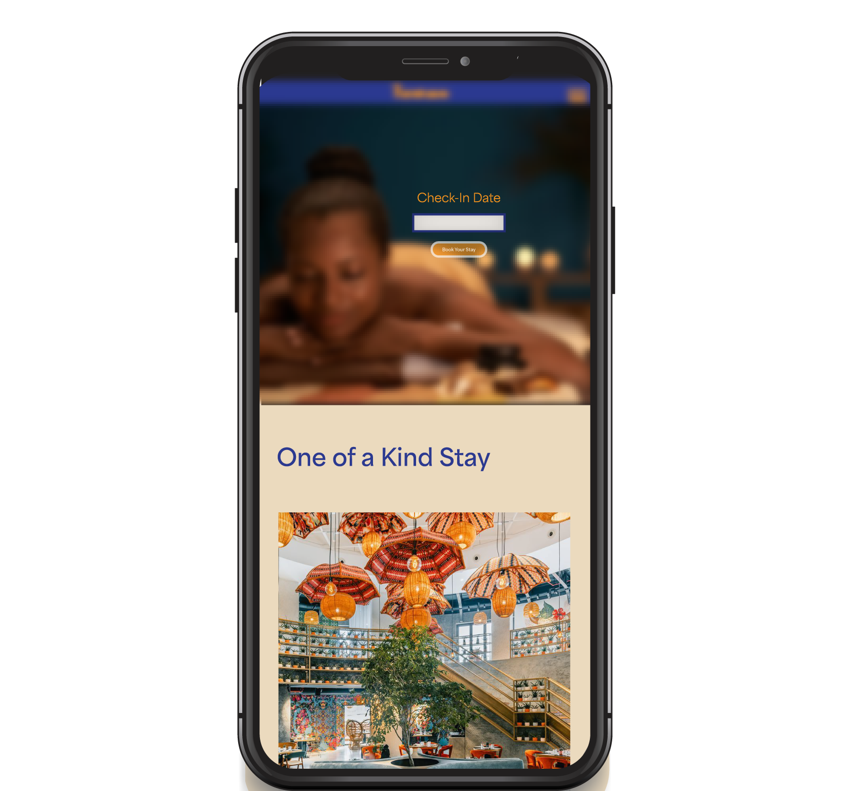 Sweetgrass Boutique mobile mockup showing responsive design applications