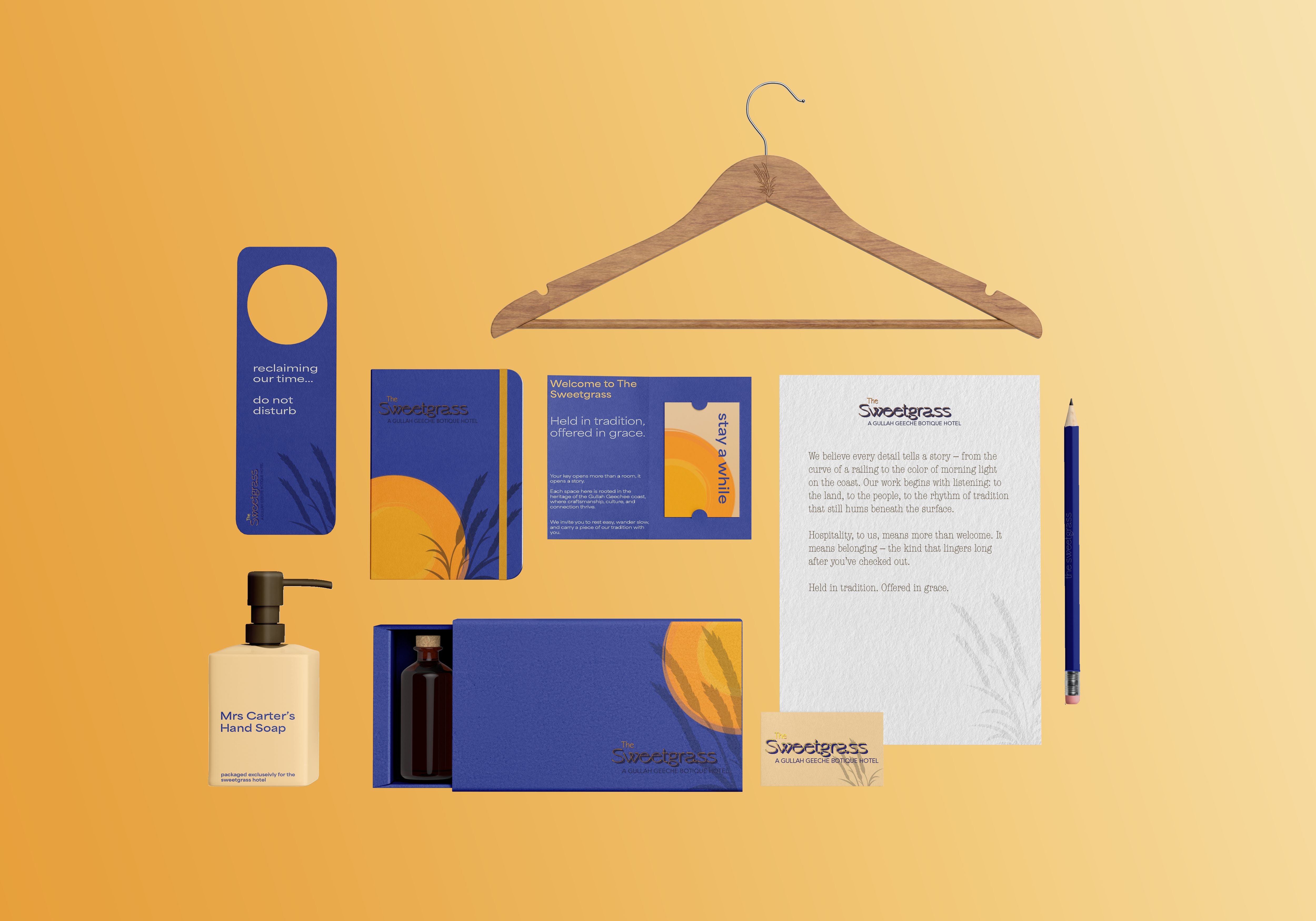 Sweetgrass Boutique primary brand expression on hotel facade