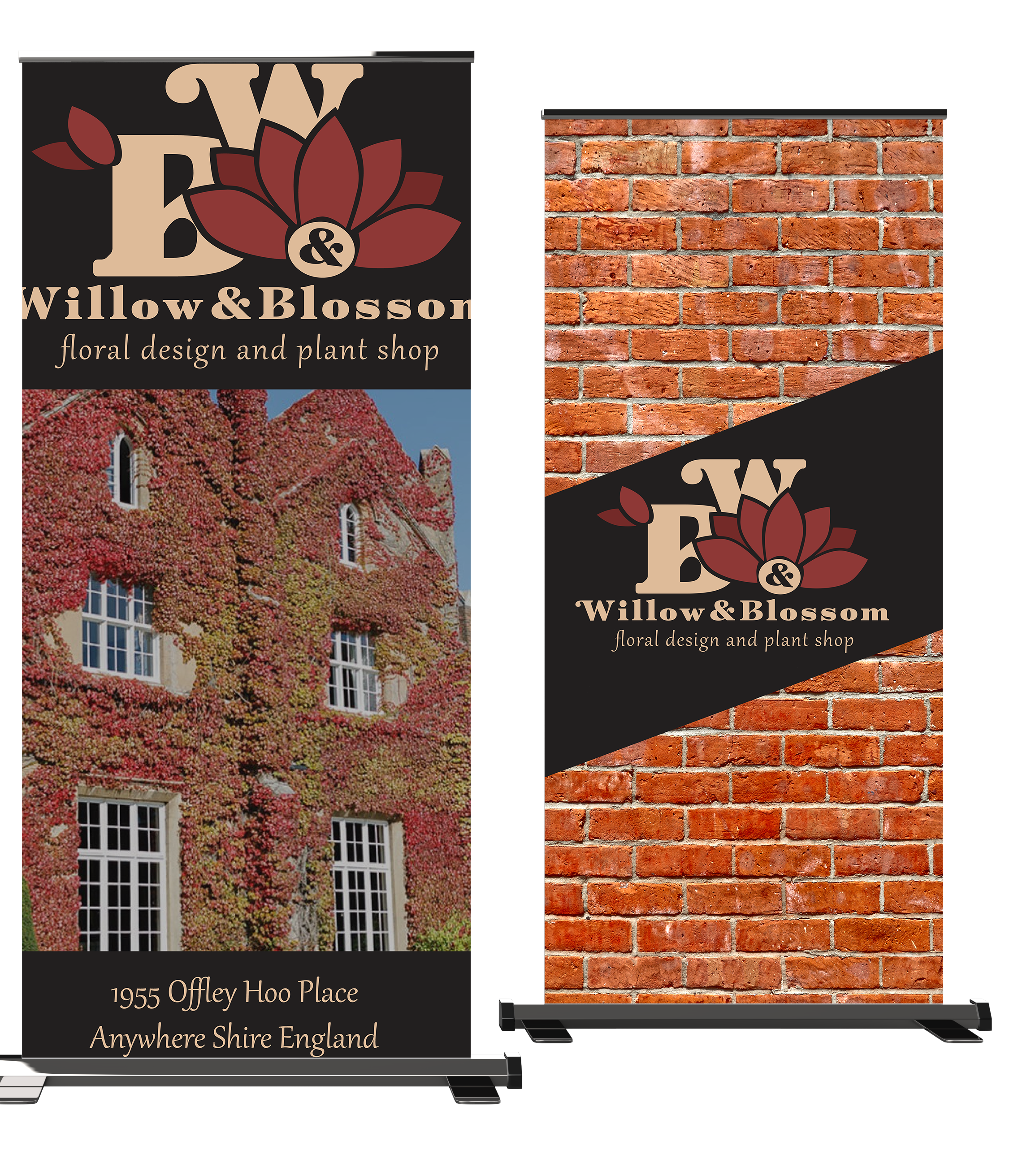 Event banner setup for Willow & Blossom