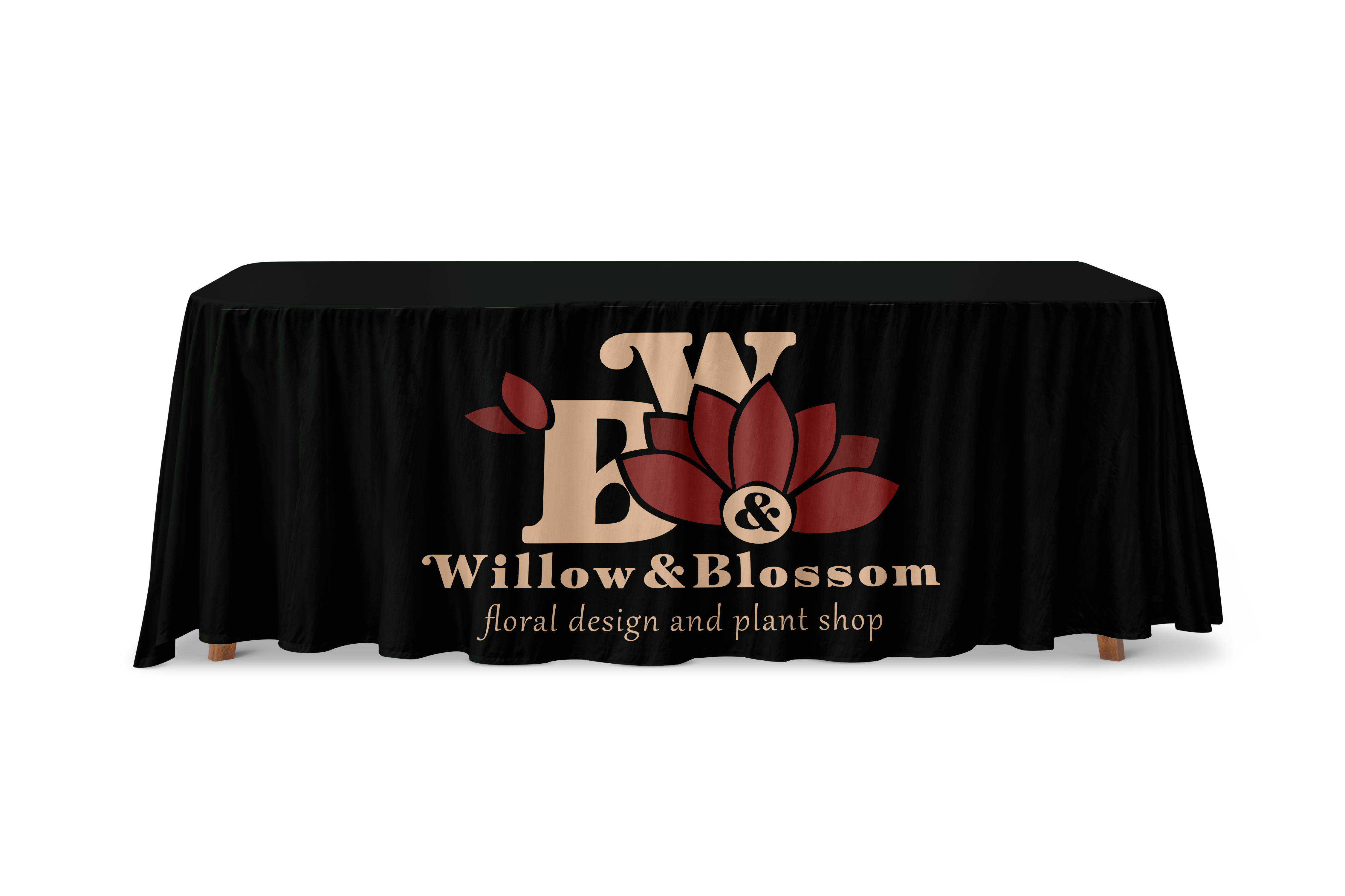 Event table styling for Willow & Blossom